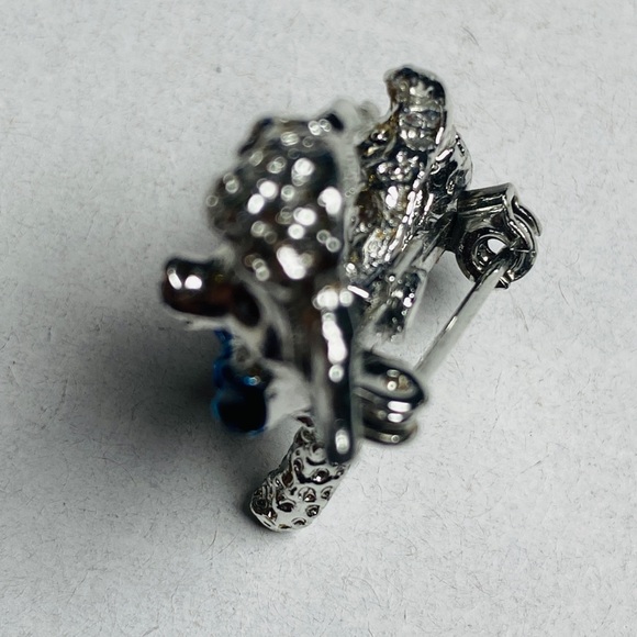 80s/90s Vintage Silver Unisex Labradoodle Dog Pin - Picture 8 of 10